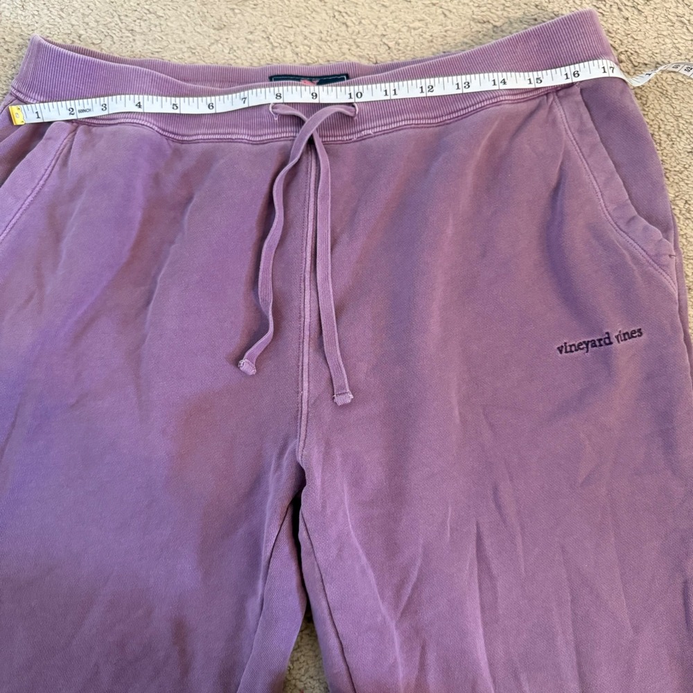 Vineyard Vines Womens Purple Cotton French Terry Jogger Sweatpants Large - Picture 8 of 10